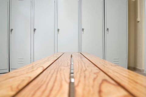 Clean locker room – gym and studio cleaning service